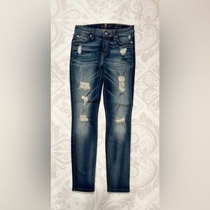 7 For All Mankind Ankle Skinny jeans size 26